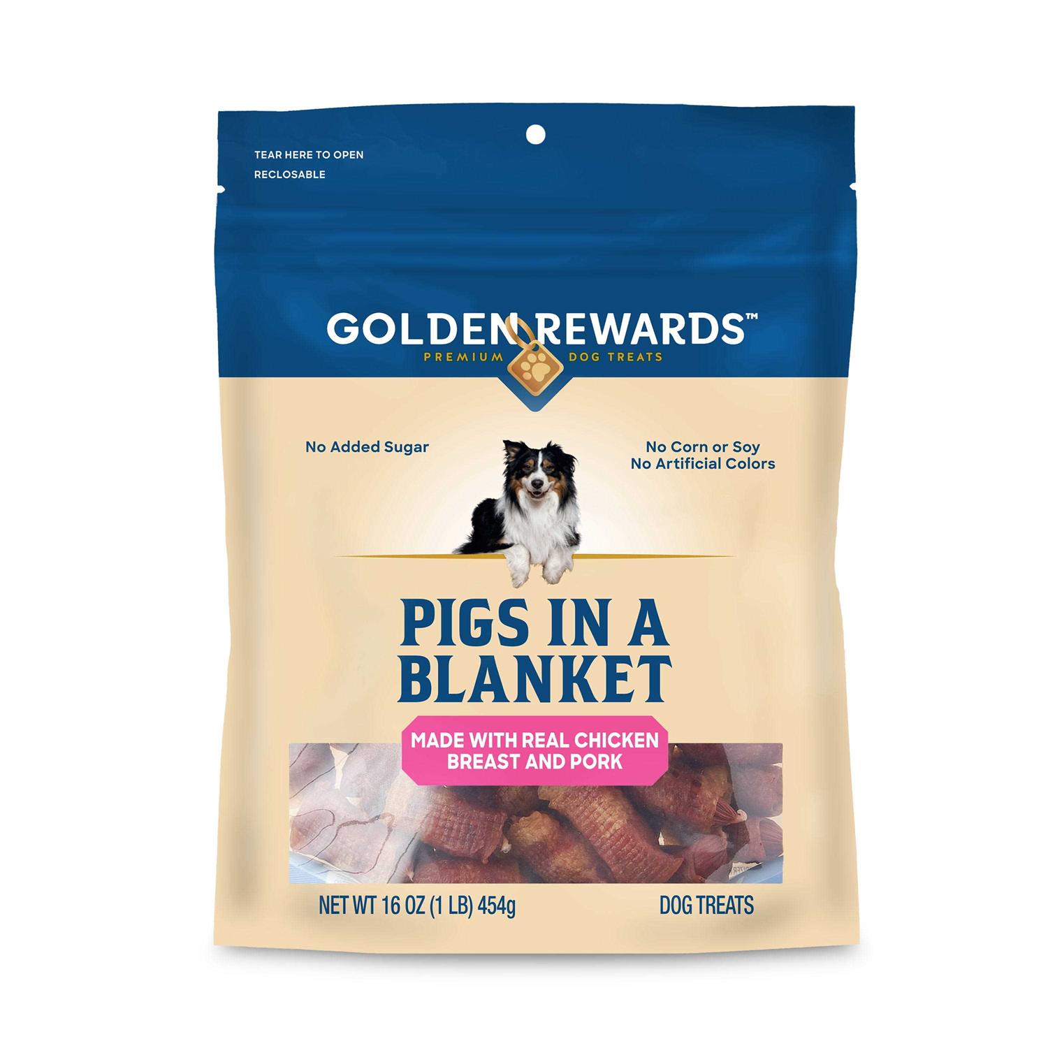 Golden Rewards Air Dried Jerky Treats Pigs in a Blanket for Dogs - Pet Supplies online store