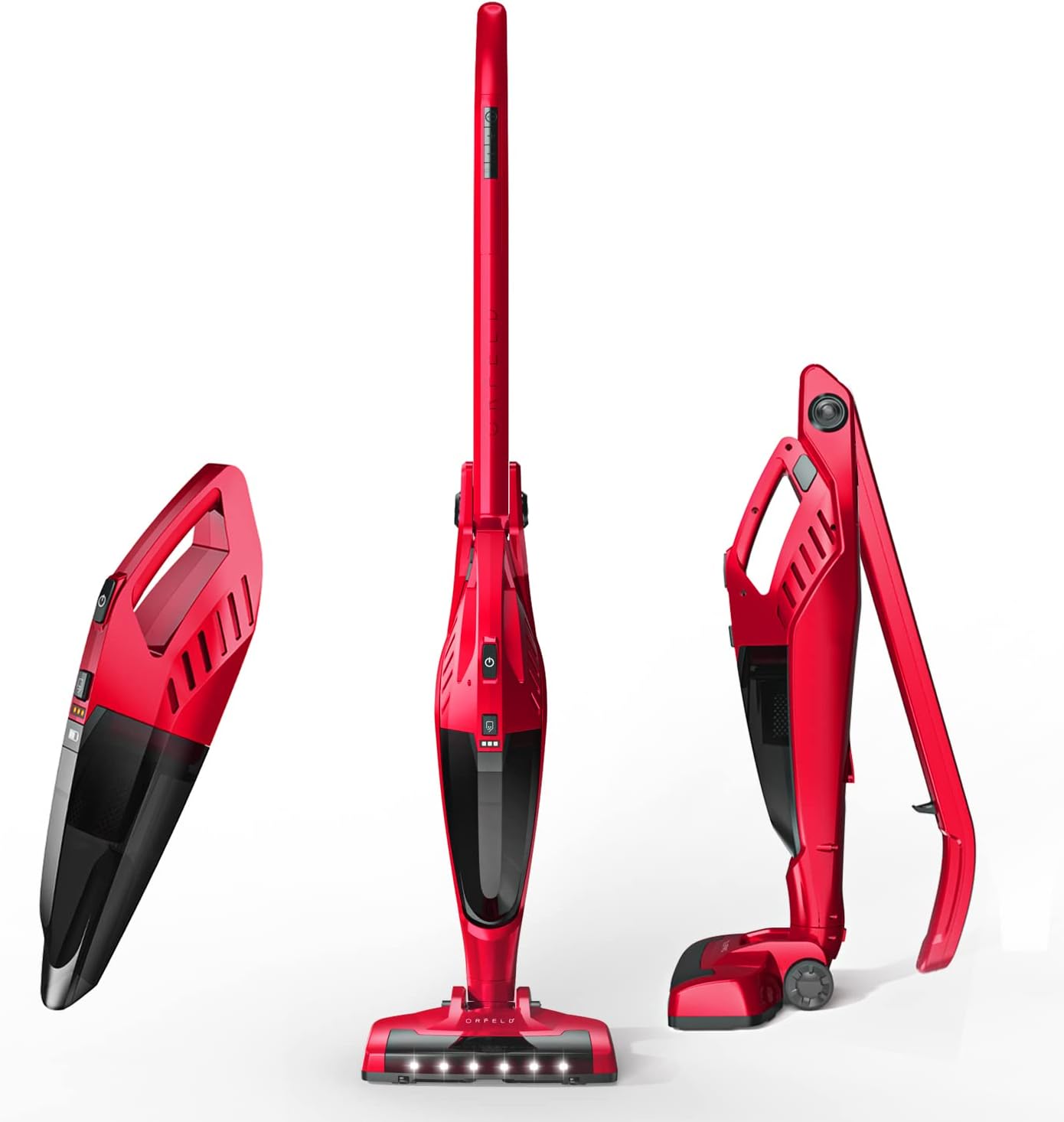 Cordless Vacuum Cleaner,ORFELD Stick Vacuum Cleaner 4 in 1 Lightweight,Upright Cordless Vacuum Up to 40 Mins Runtime,Excellent for Hardwood Floor Carpet Pet Hair Car,EV660R