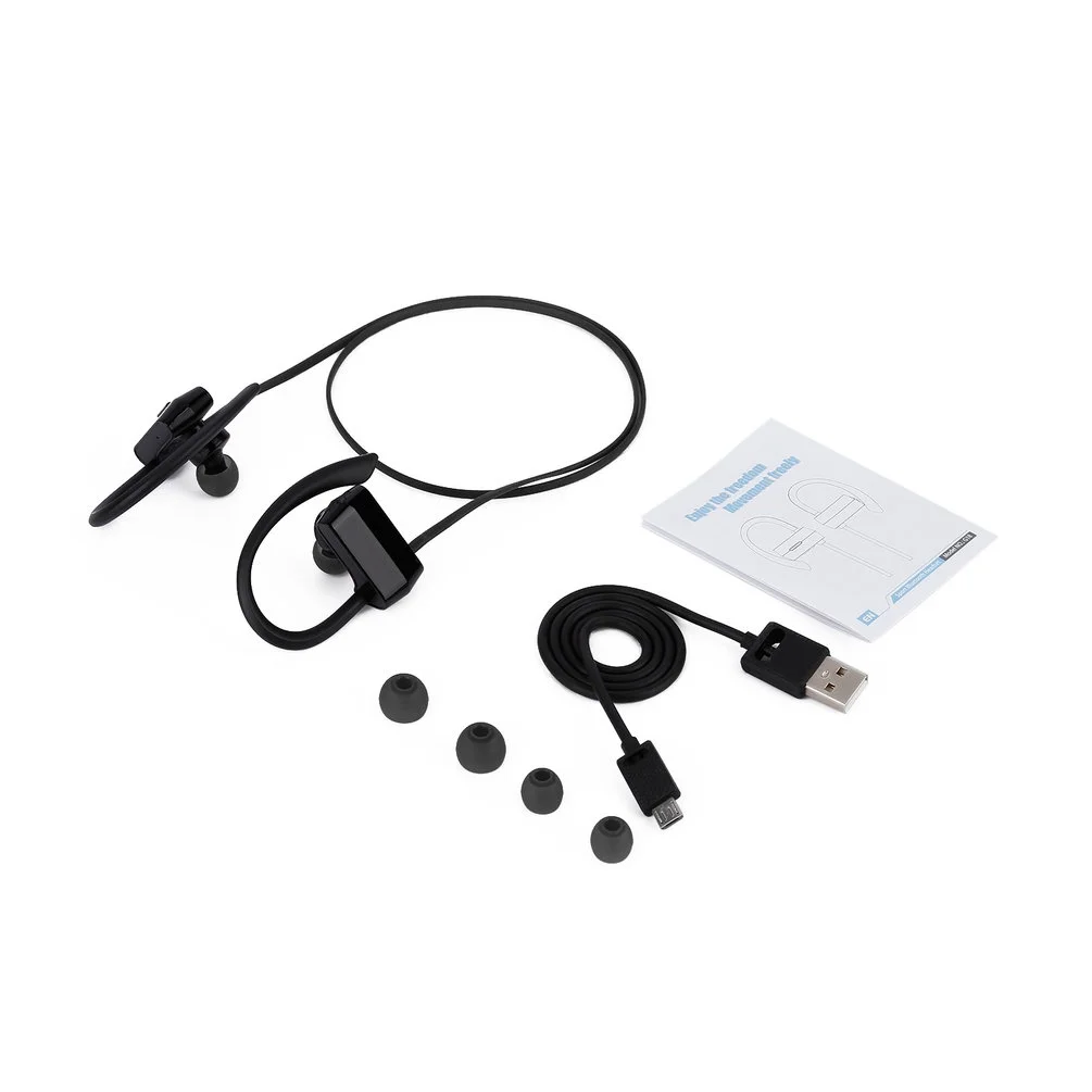 [US IN STOCK] Bluetooth Headphones, Best Wireless Sports Earphones Waterproof HD Stereo Sweatproof Earbuds for Gym Running Workout 8 Hour Battery Noise Cancelling Headsets Black