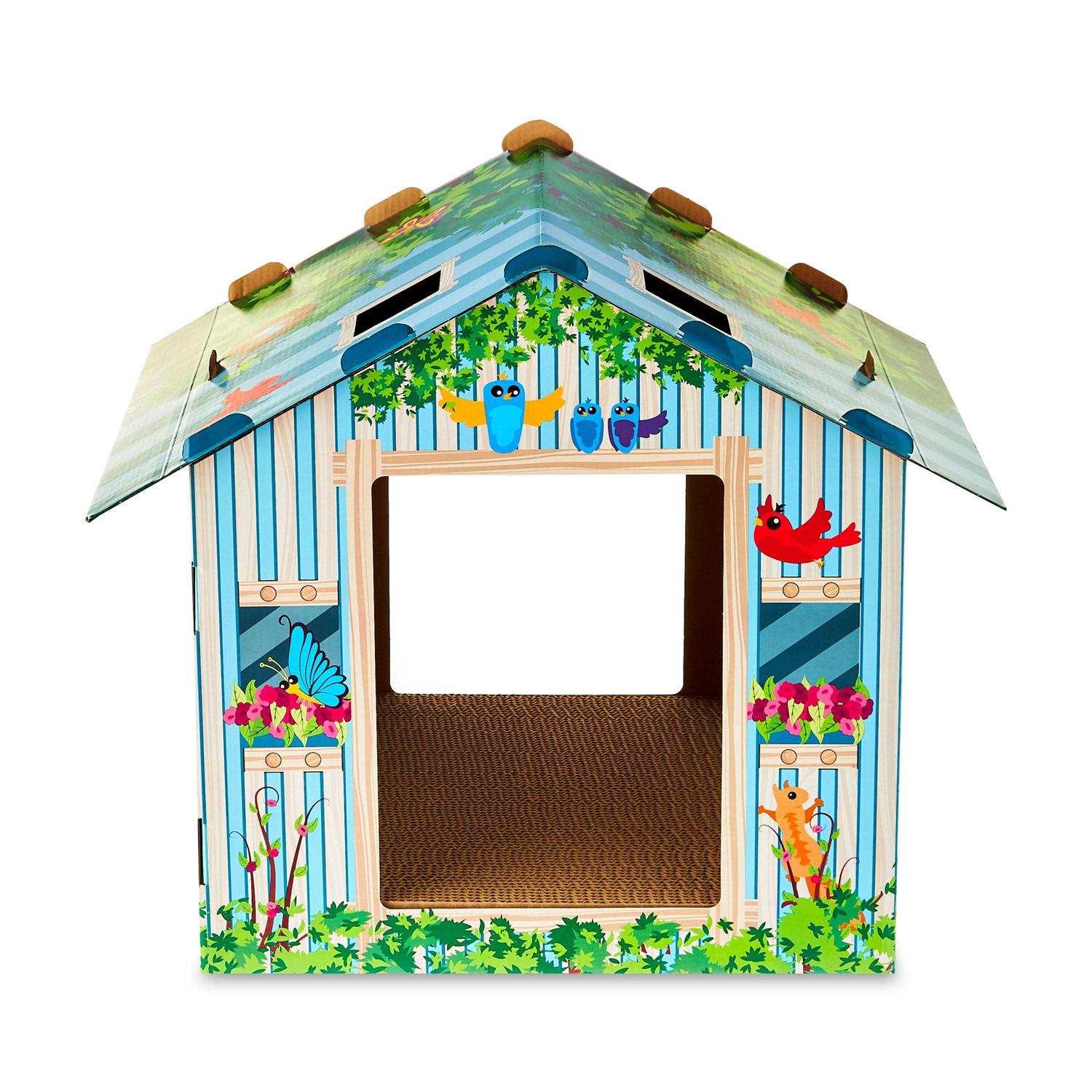 Vibrant Life Tree House Corrugated Paper Cat Scratch House - Pet Supplies online store