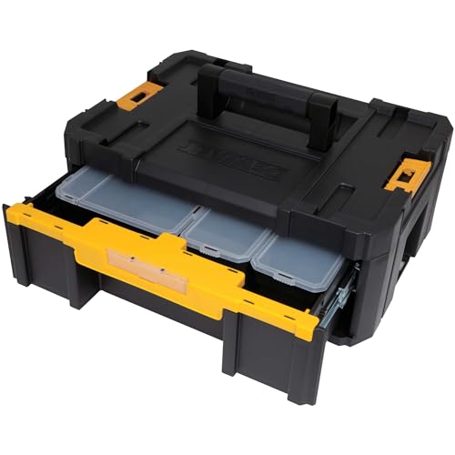DEWALT TSTAK Tool Storage Organizer with Double Drawers, Holds Up to 16.5 lbs. (DWST17804)