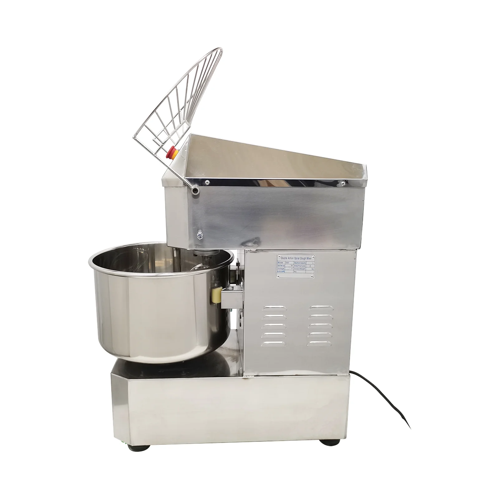 INTSUPERMAI Commercial Electric 30QT Dough Mixer Machine Double Action Double Speed