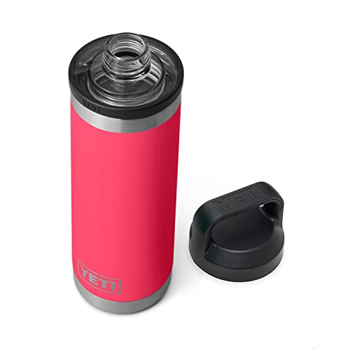 YETI Rambler 18 oz Bottle, Vacuum Insulated, Stainless Steel with Chug Cap, Sandstone Pink