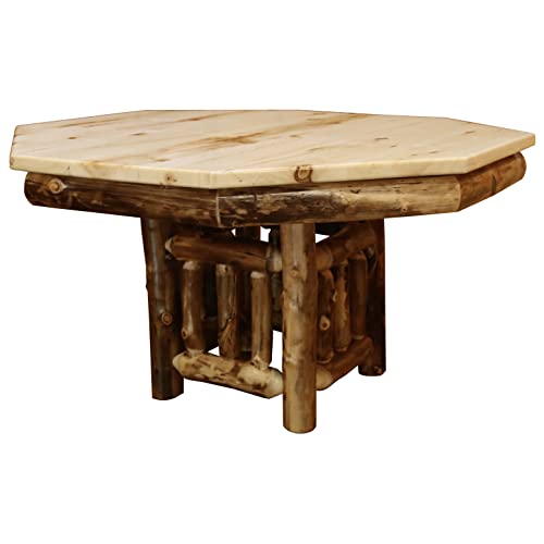 Aspen Log Octagon Game Table
