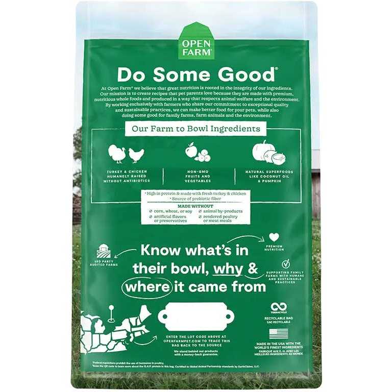 Open Farm Homestead Turkey & Chicken Grain Free Dry Cat Food 2lbs - Pet Supplies online store