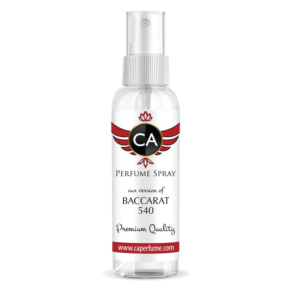 CA Perfume Impression of Maison Francis K. Baccarat 540 For Men Replica Version Fragrance Dupes Concentrated Long Lasting Eau de Parfum Spray Refillable Atomizer Bottle2 Fl Oz/60ml-X1