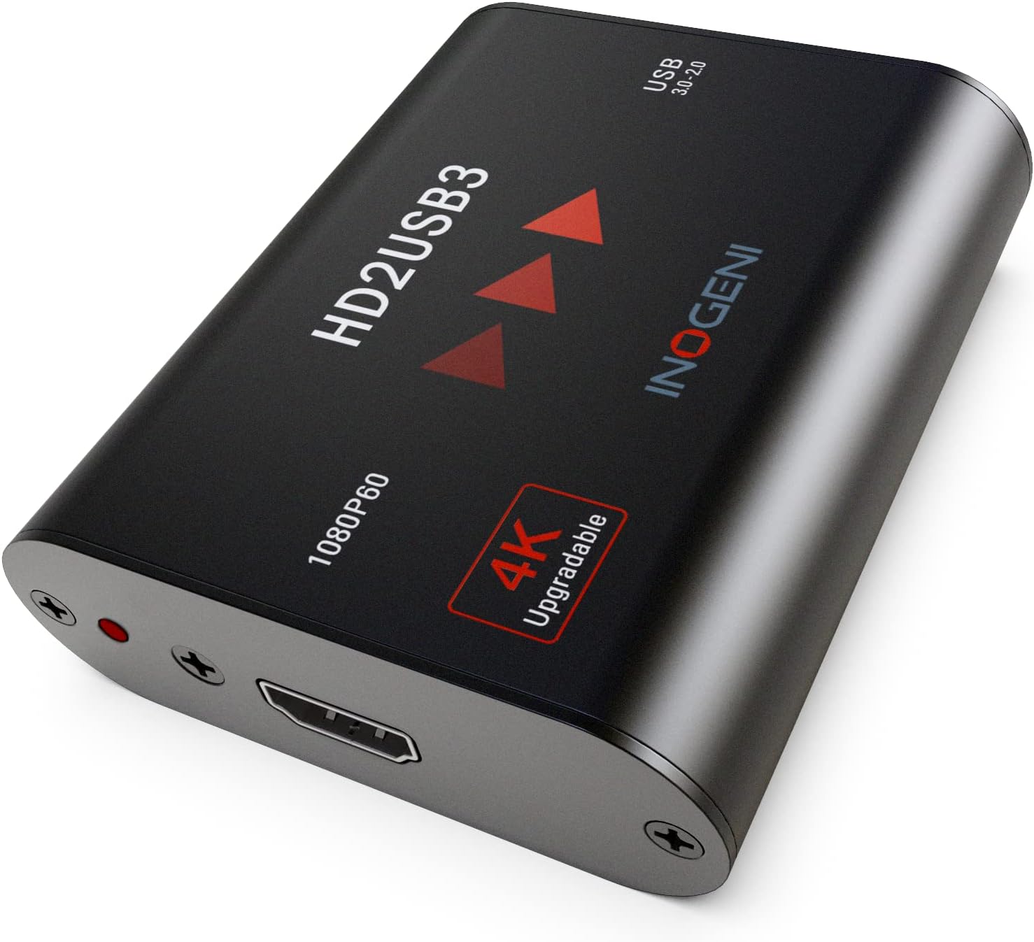 1080p 60fps HDMI to USB 3.0 (4K Upgradable) Professional Video and Audio Converter, Capture Card, HD2USB3 by INOGENI, PRO AV Plug'n Go, Compatible with All Systems and Apps (No Driver Required)