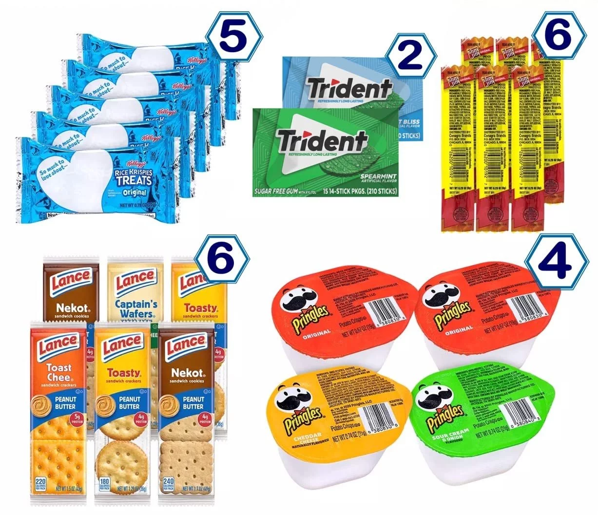 Snack Box Care Package 55 Count Variety Snacks mix Gift Box - College Students Snack Box Care Package Variety Snacks Gift - College Students Dorm Room Survival Snack Box, Military, Work or Home -...