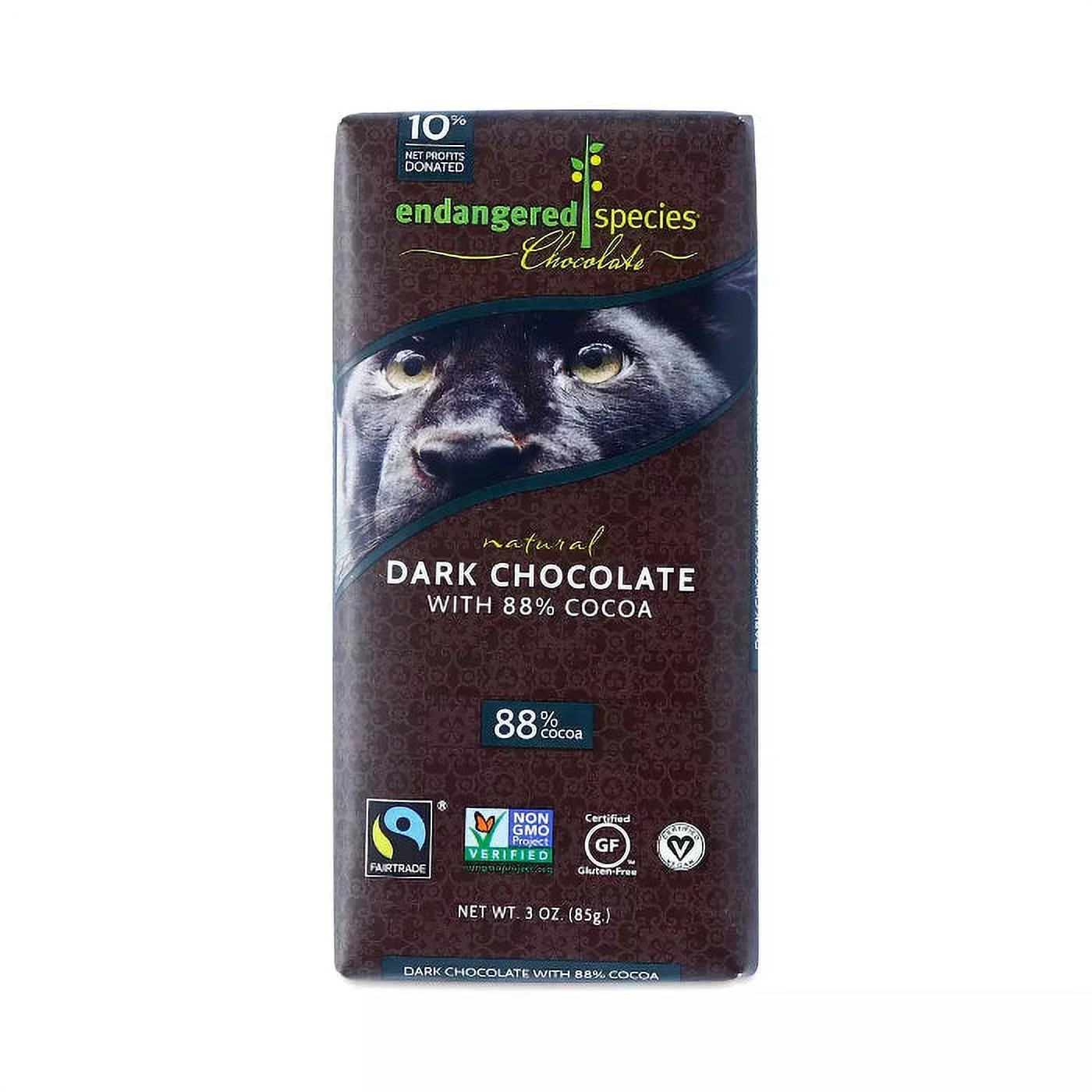 ENDANGERED SPECIES CHOC BAR BLK PANTHER XTRM 3 OZ - Pack of 12