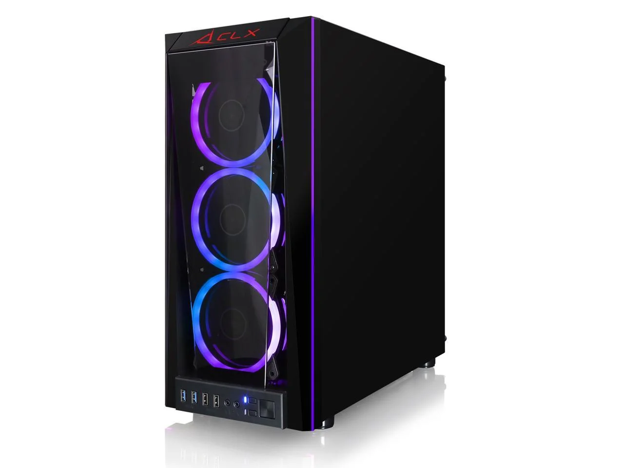 CLX SET Gaming Desktop - Liquid Cooled Intel Core i7 10700KF 3.8GHz 8-Core Processor, 32GB DDR4 Memory, GeForce RTX 3060 12GB GDDR6 Graphics, 500GB SSD, 4TB HDD, WiFi, Windows 11 Home 64-bit