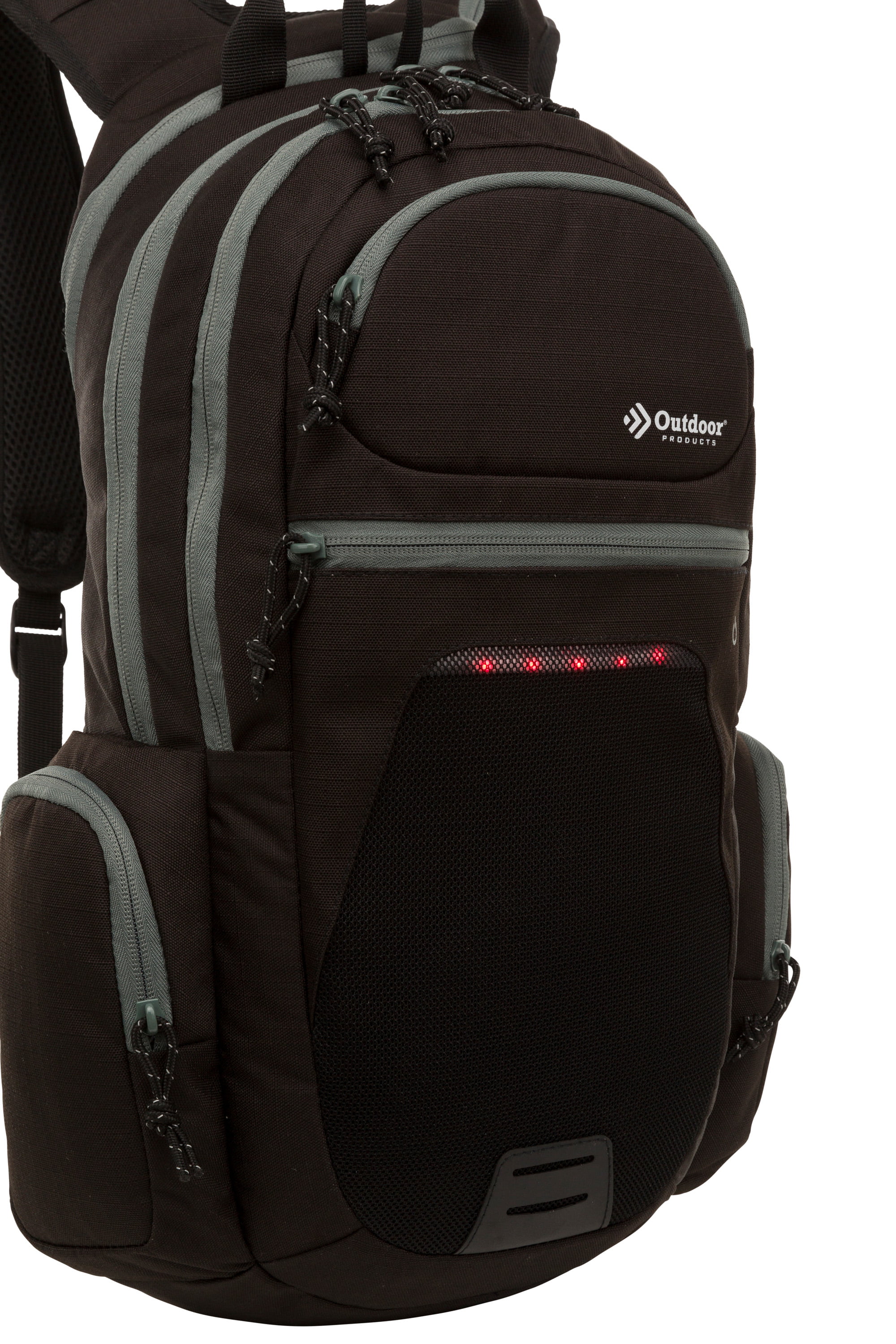 Outdoor Products Hydra-Lit 16.5 L Hydration Backpack, 2 L Reservoir, Black, Unisex, Adult, Polyester