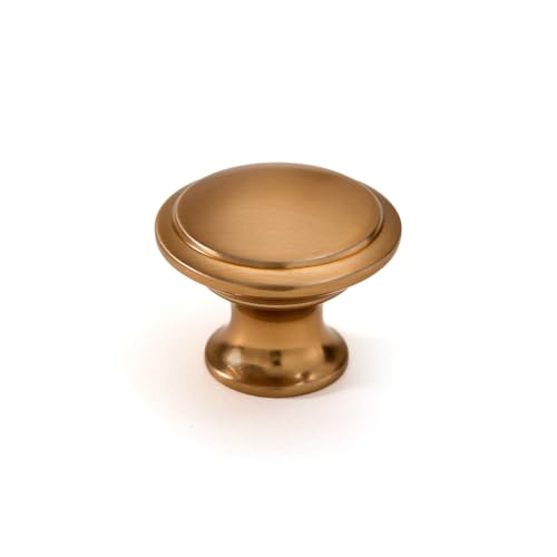 10 Pack Black Cabinet Knobs Matte Black Drawer Knobs Round 1 1/4 inch Kitchen Cabinet Knobs Solid Closet Door Knobs Cabinet Hardware