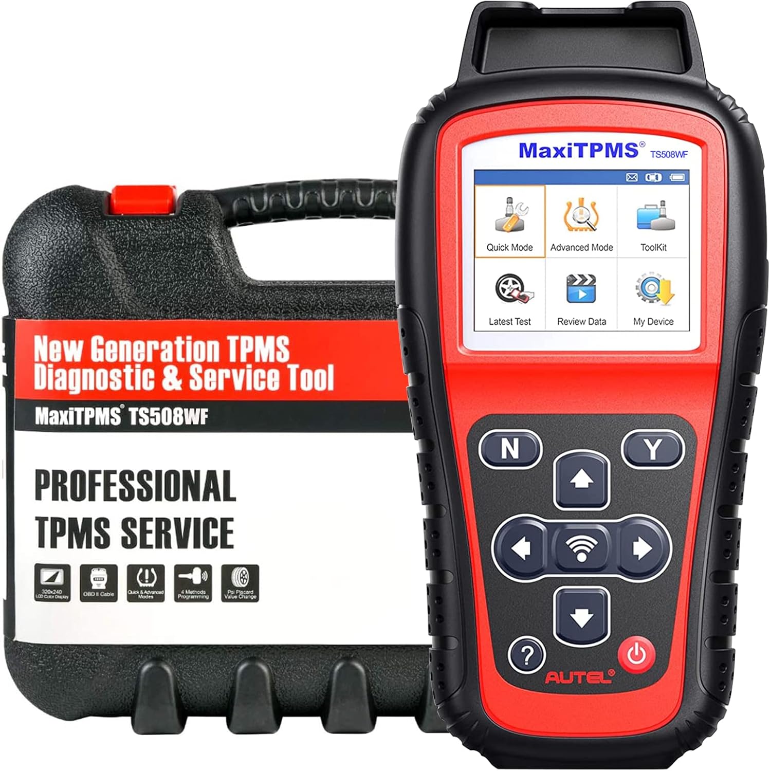 Autel MaxiTPMS TS508WF TPMS Relearn Tool, 2024 Enhanced TS508 Wi-Fi Version, Mx-Sensor TPMS Progamming Tool, One-Click TPMS Diagnose & Reset, Activate All Sensors, Live Data, Read/Clear TPMS DTCs