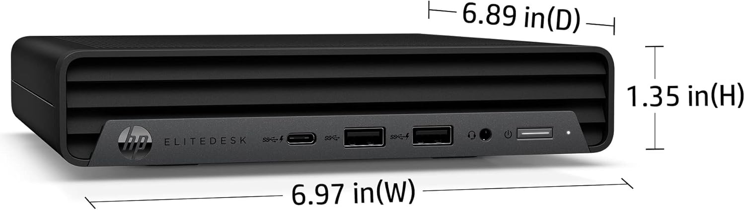 HP EliteDesk 800 G6 Business Mini PC Desktop Computer, Intel Hexa-Core i5-10400, 16GB DDR4 RAM, 256GB PCIe SSD, WiFi, Bluetooth, Type-C, Keyboard & Mouse, Windows 11 Pro, Tilsiy
