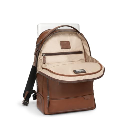 TUMI - Harrison Warren Laptop Backpack - 15 Inch Computer Bag for Men and Women - Cognac Leather