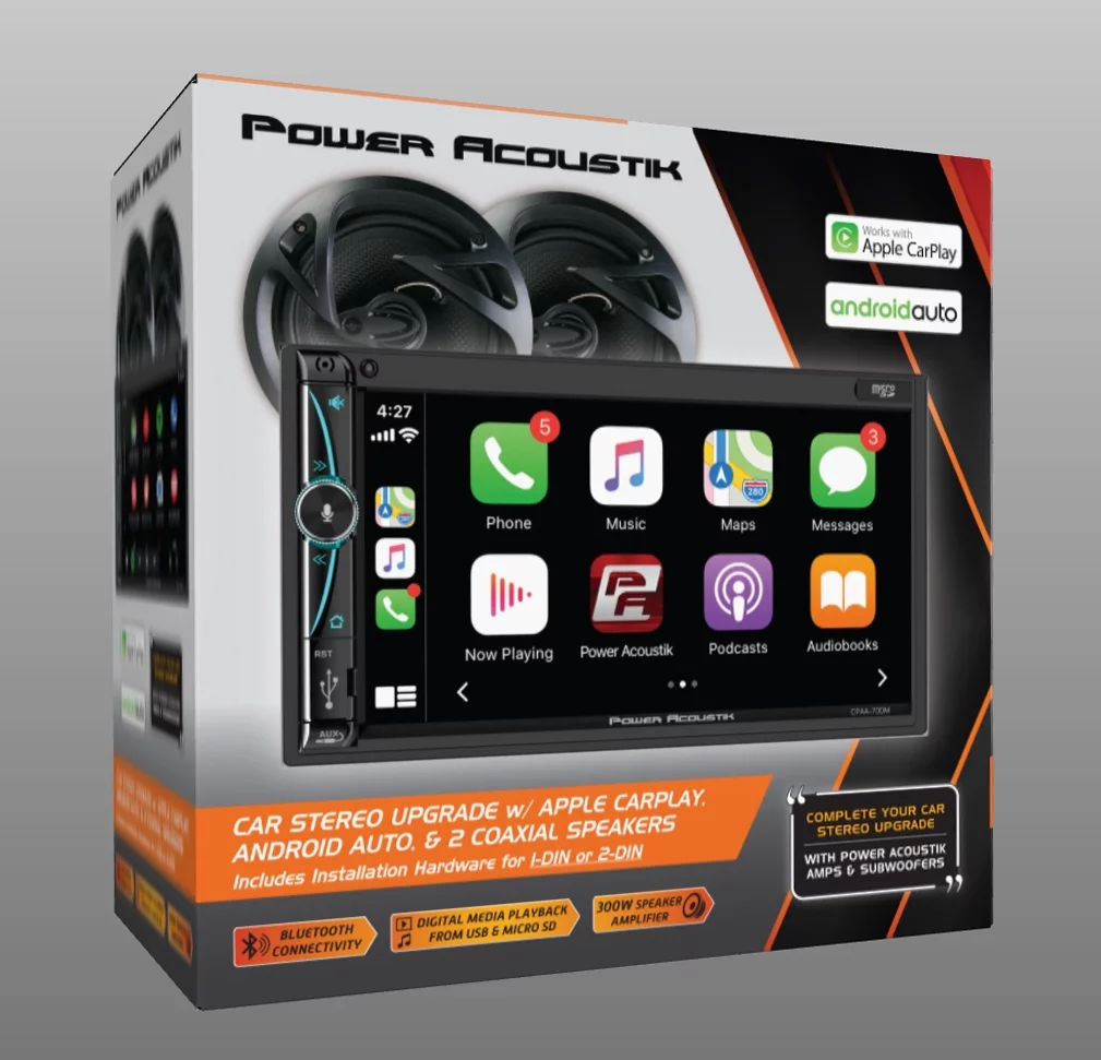 Power Acoustik Car Stereo Bundle: 7
