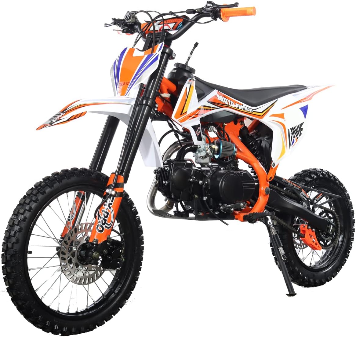 X-PRO Hawk 125cc Dirt Bike with 4-Speed Manual Transmission, Big 17
