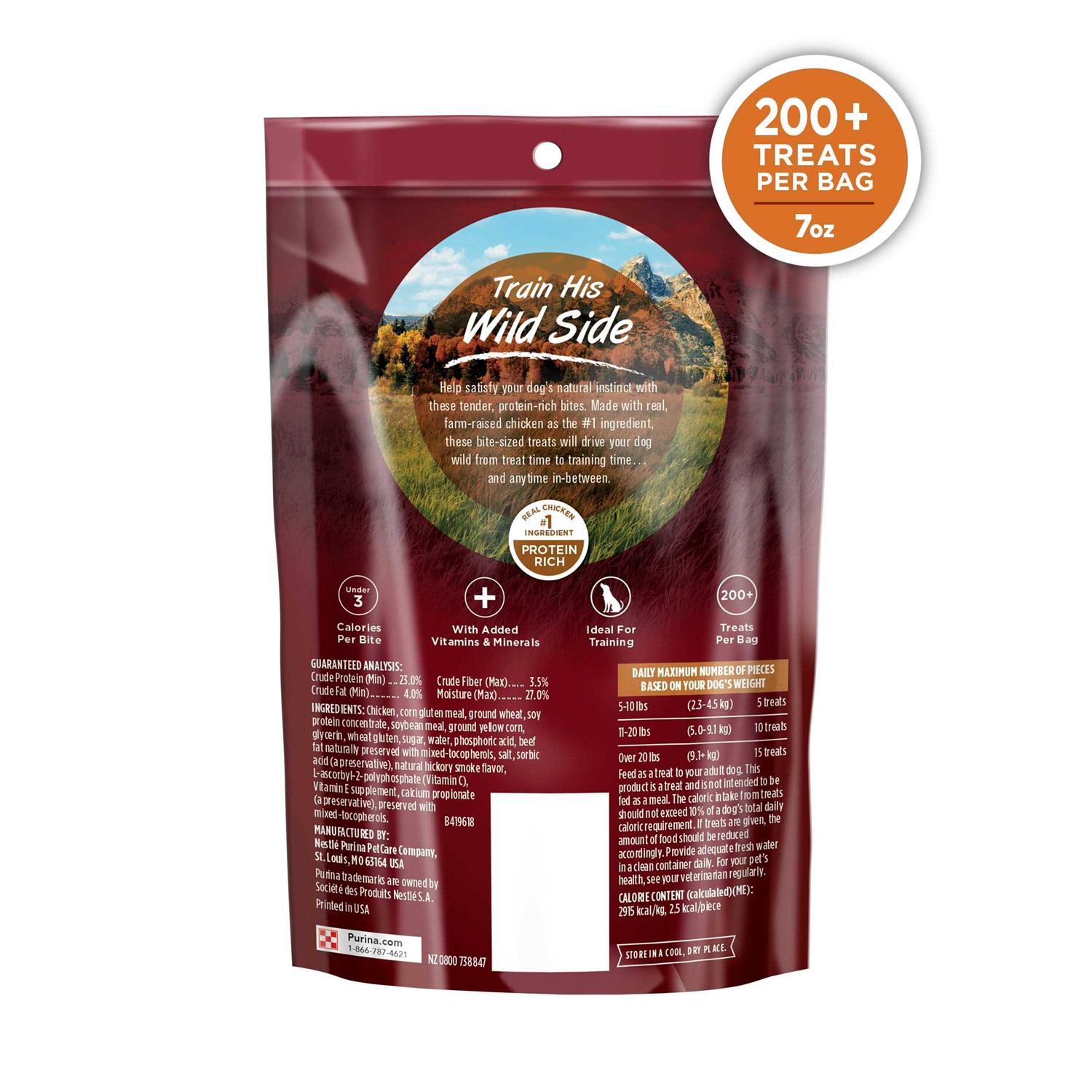 Purina One Dog Training Treats True Instinct Bites with Farm-Raised Chicken - Pet Supplies online store