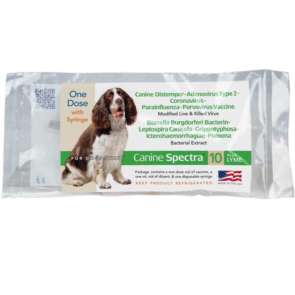 Canine Spectra 10 Plus Lyme Dog Vaccine 1 Dose - Pet Supplies online store