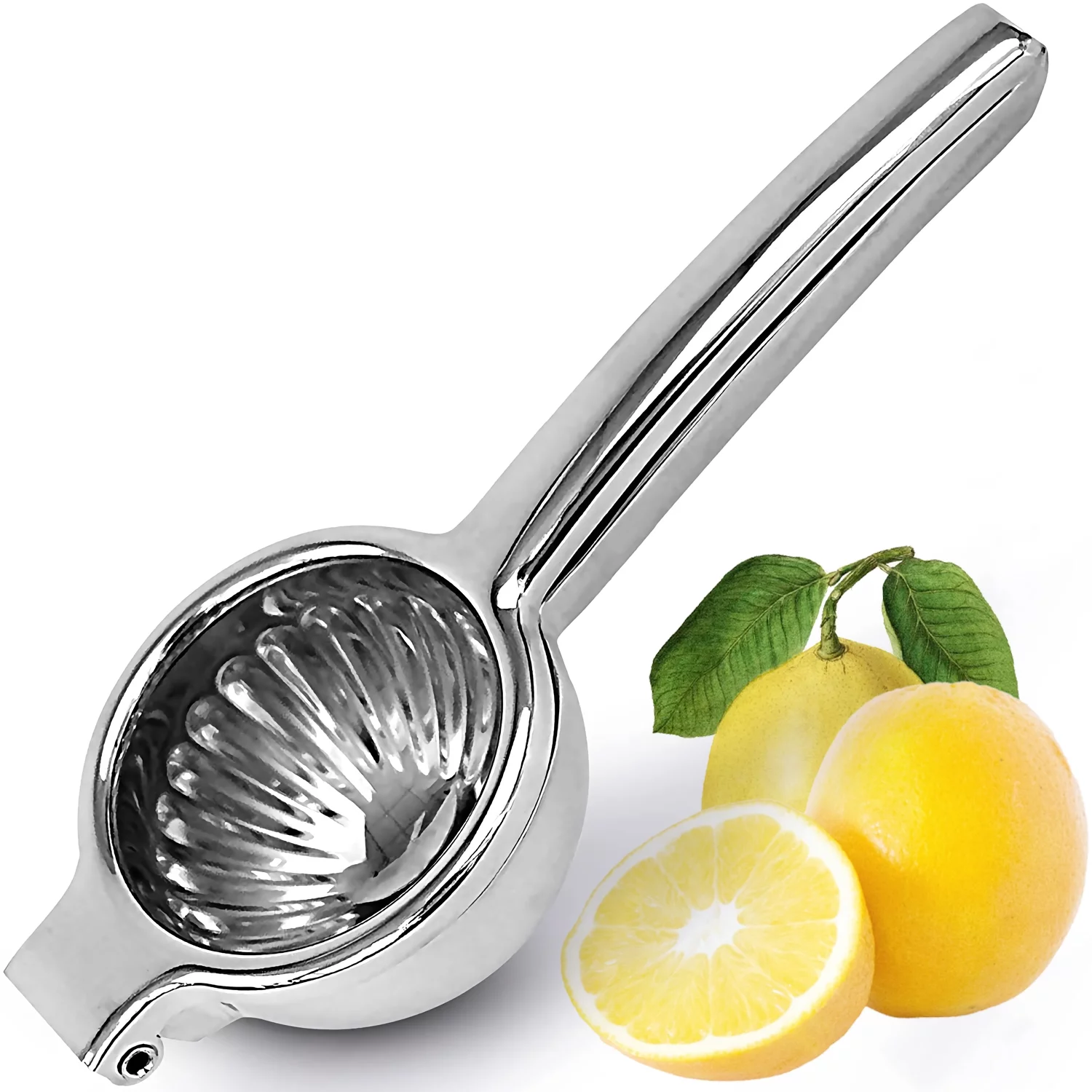 Riley Washable Lemon Squeezer Stainless Steel Made With Large Squeezer Bowl And Stable Grip For Kitchen Use
