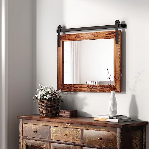 Farmhouse Barn Door Mirror - 41