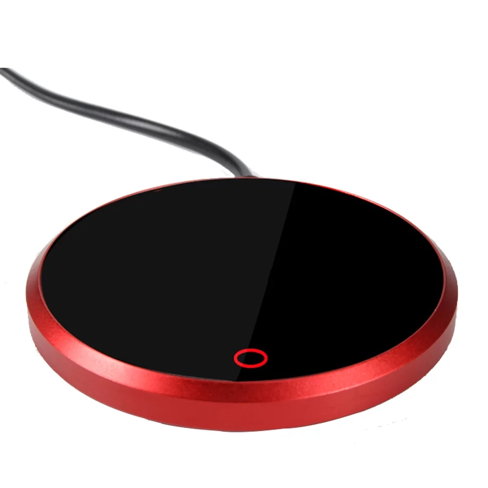 Hot 15W Electric Powered Cup Warmer Heater Pad Watertight 110V Hot Plate Coffee Tea Milk Mug Constant Temperature Heating Pad Constant temperature Metal Milk Warmer Household Office