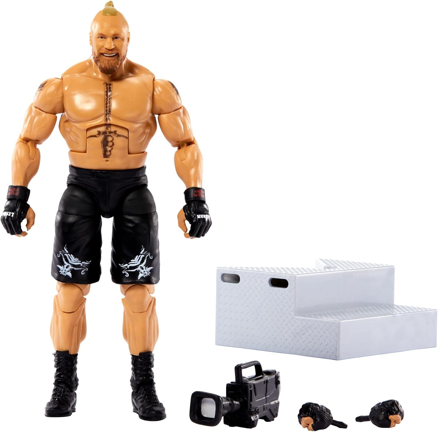 Mattel WWE Brock Lesnar Elite Collection Action Figure, 6-inch Posable Collectible Gift for WWE Fans Ages 8 Years Old & Up
