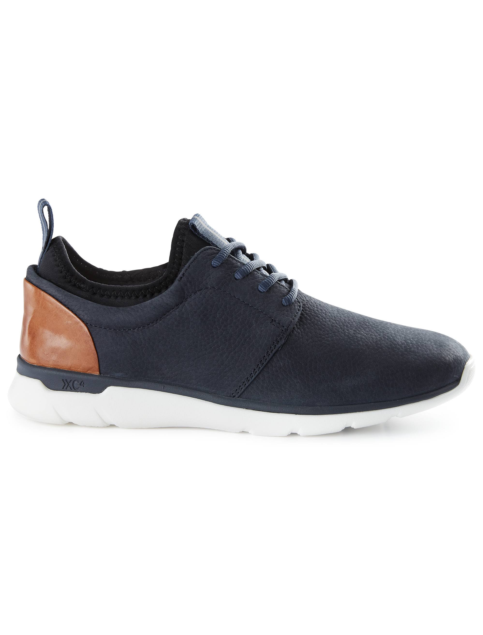 Johnston u0026 Murphy Men&s XC4 Prentiss Plain Toe, Navy Nubuck Size: 13 M