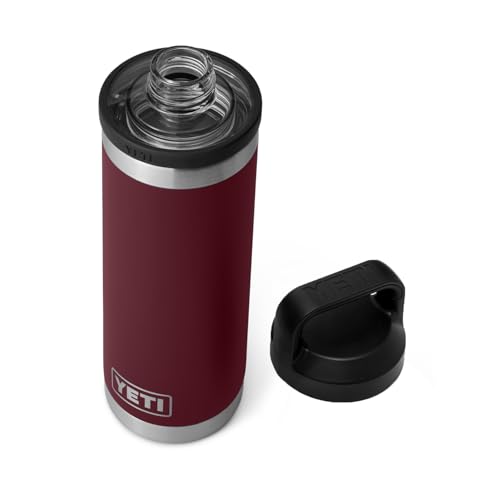 YETI Rambler 18 oz Bottle, Vacuum Insulated, Stainless Steel with Chug Cap, Sandstone Pink