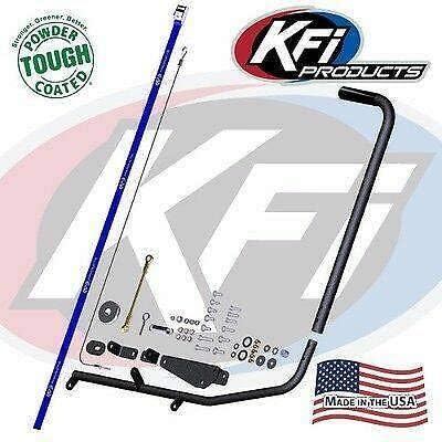 RPM KFI ATV Snow Plow Blade Manual Lift Kit - Winch Compatible with Alternative for KFI Push Tube
