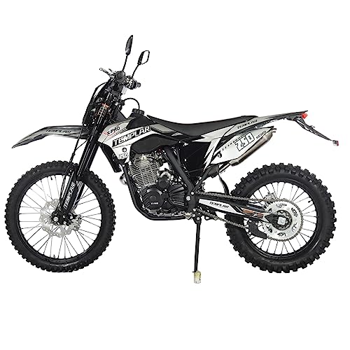X-PRO Templar 250cc Zongshen Brand Engine Dirt Bike with All Lights and 5-Speed Manual Transmission, Electric/Kick Start! Big 21