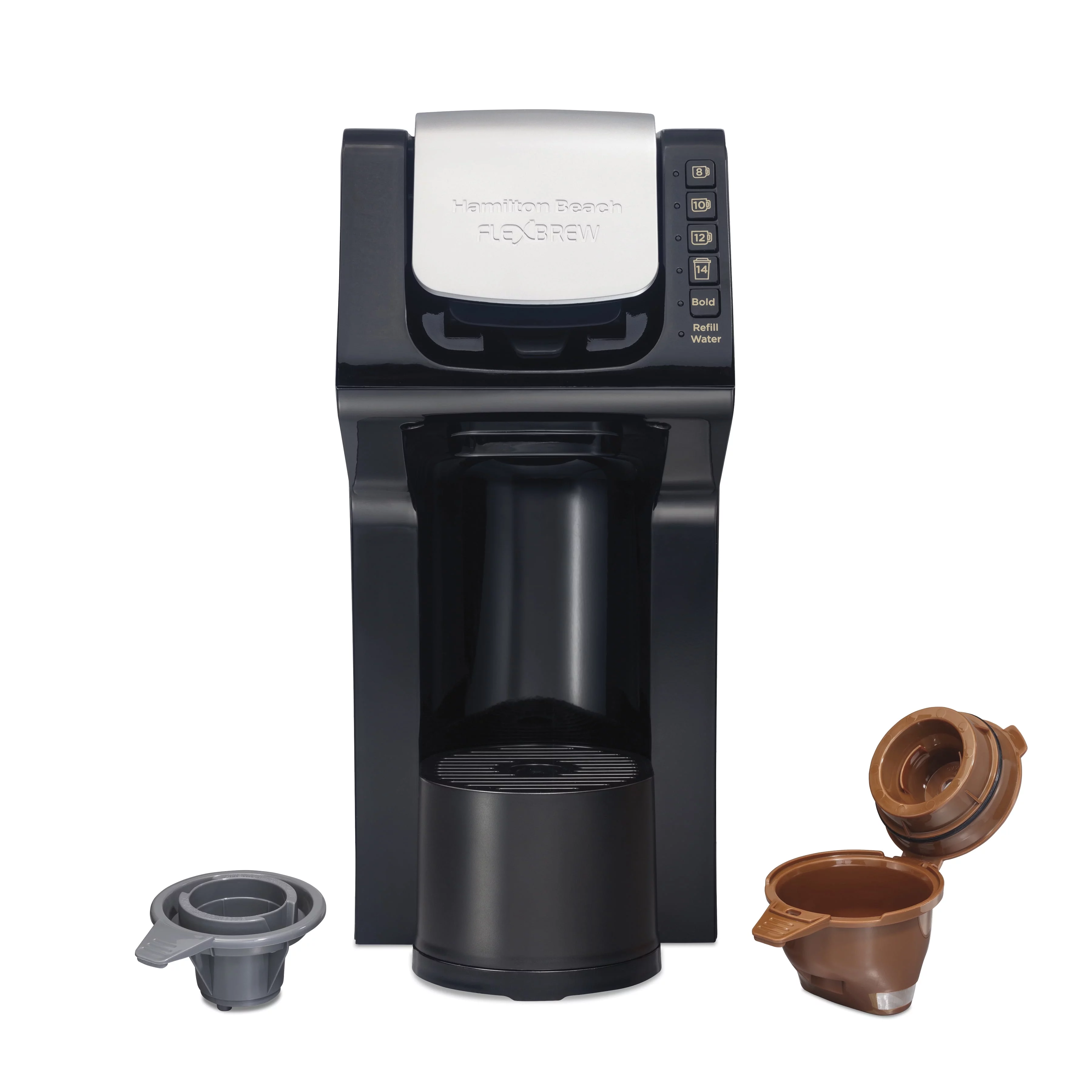 Hamilton Beach FlexBrew Single-Serve Coffee Maker, Removable 50 oz. Water Reservoir, 49901