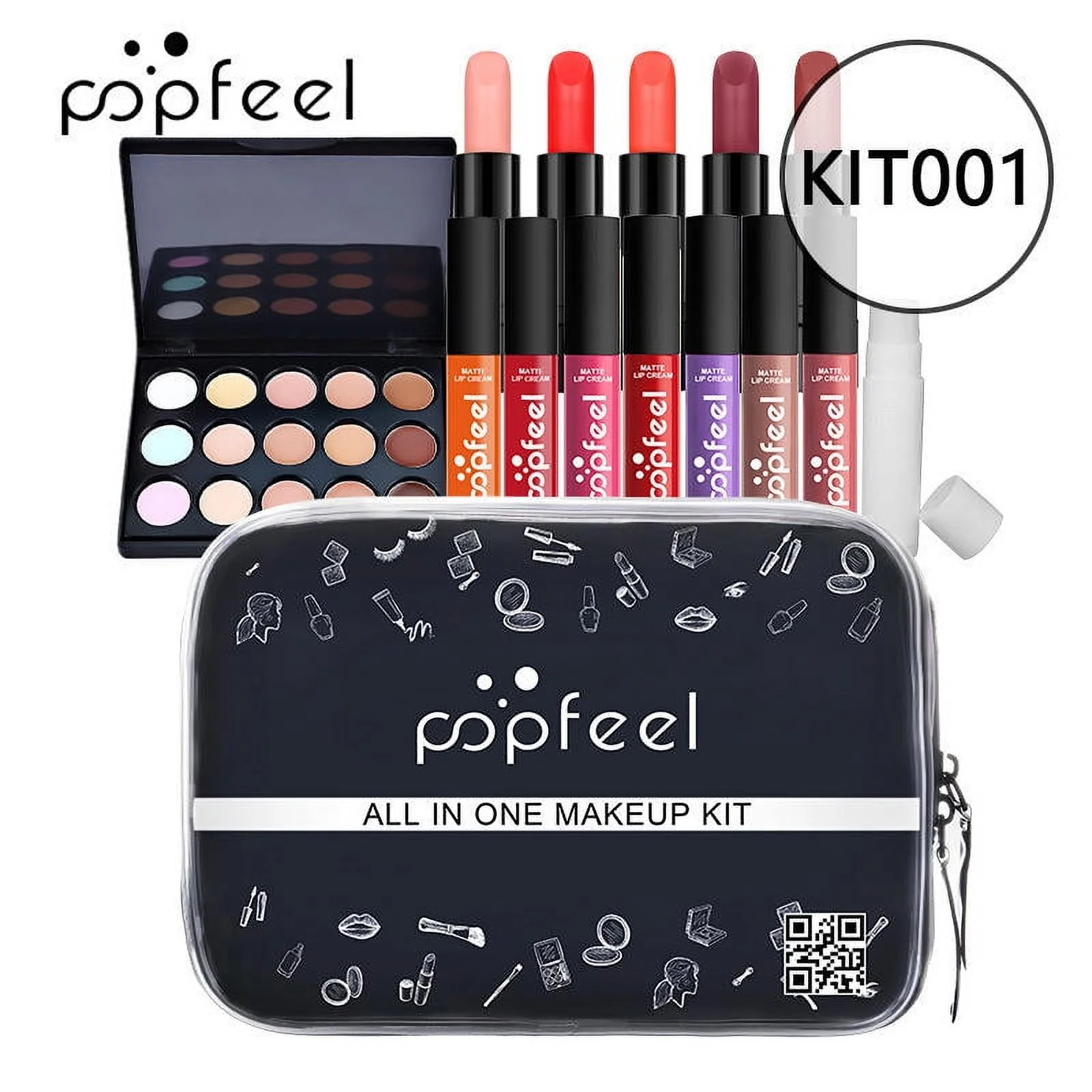Makeup Kit ALL IN ONE Full Facial Makeup Set Eye Shadow Lip Gloss Eyeliner Makeup Brushes Cosmetics Bag Makeup Products