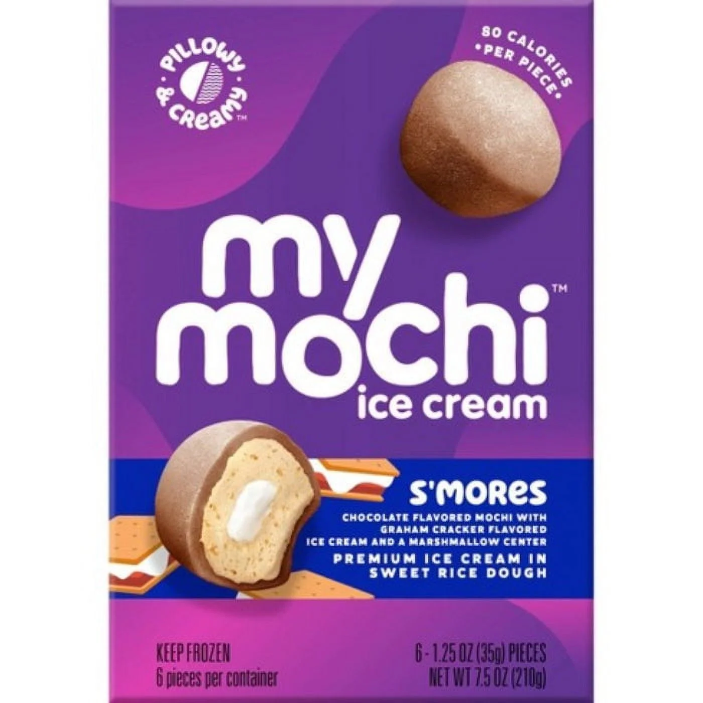 MY MOCHI ICE CREAM MOCHI SMORES 6 PK - Pack of 12