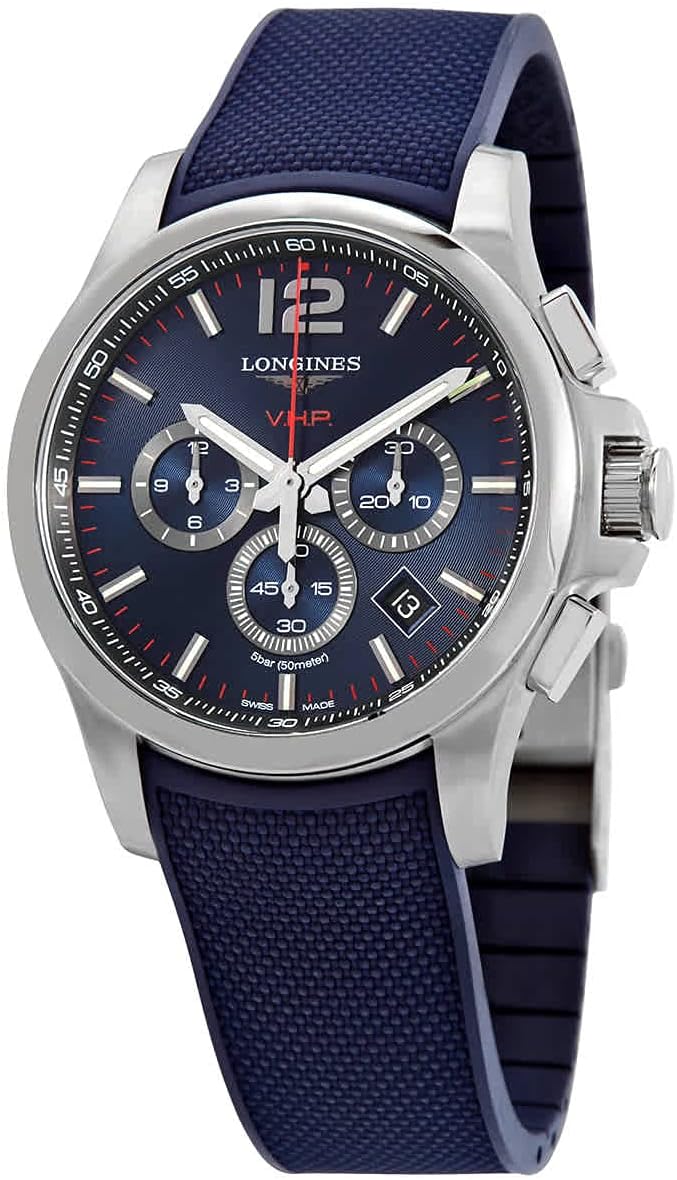 Longines Conquest V.H.P. Chronograph Quartz Blue Dial Men's Watch L3.727.4.96.9