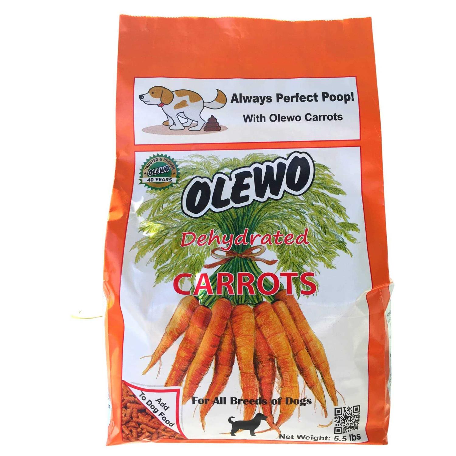 Olewo Original Carrots for Dogs Fiber for Dog Stool Hardener Dog Food Toppers for Picky Eaters - Pet Supplies online store