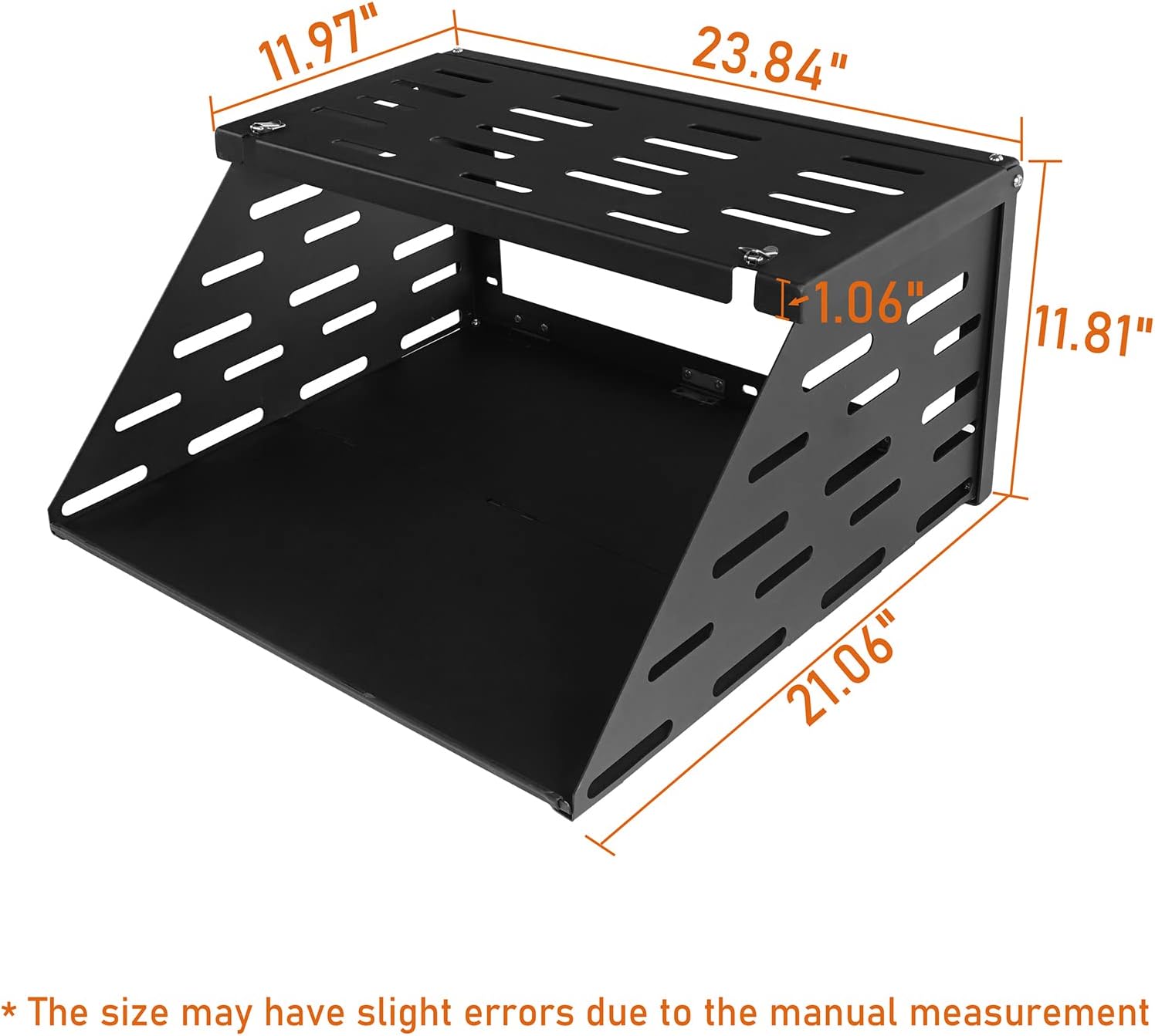 Hooke Road 2-Tier Wrangler Tailgate Table Foldable Camping Cargo Shelf Compatible with Jeep Wrangler JK & JL & Unlimited 07-22