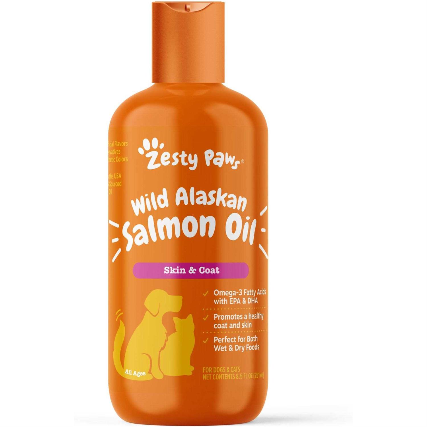 Zesty Paws Wild Alaskan Salmon Oil for Cats & Dogs - Pet Supplies online store