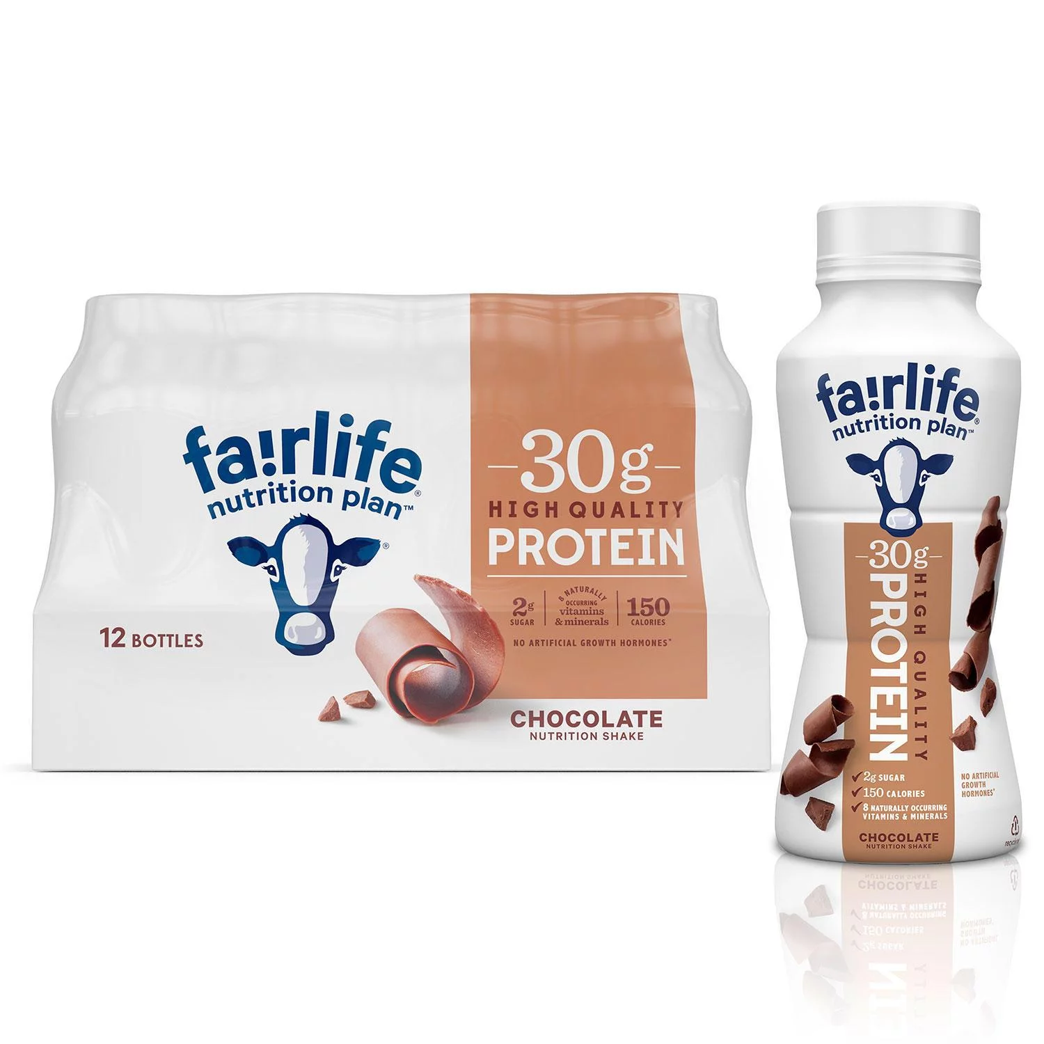 Fairlife Nutrition Plan Chocolate, 30g Protein Shake, 11.5 fl oz, 12 Pack