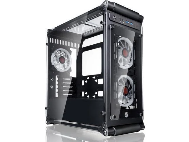 Coeus Elite micro-ATX Gaming Case with Tempered Glass and 1* 12025LED