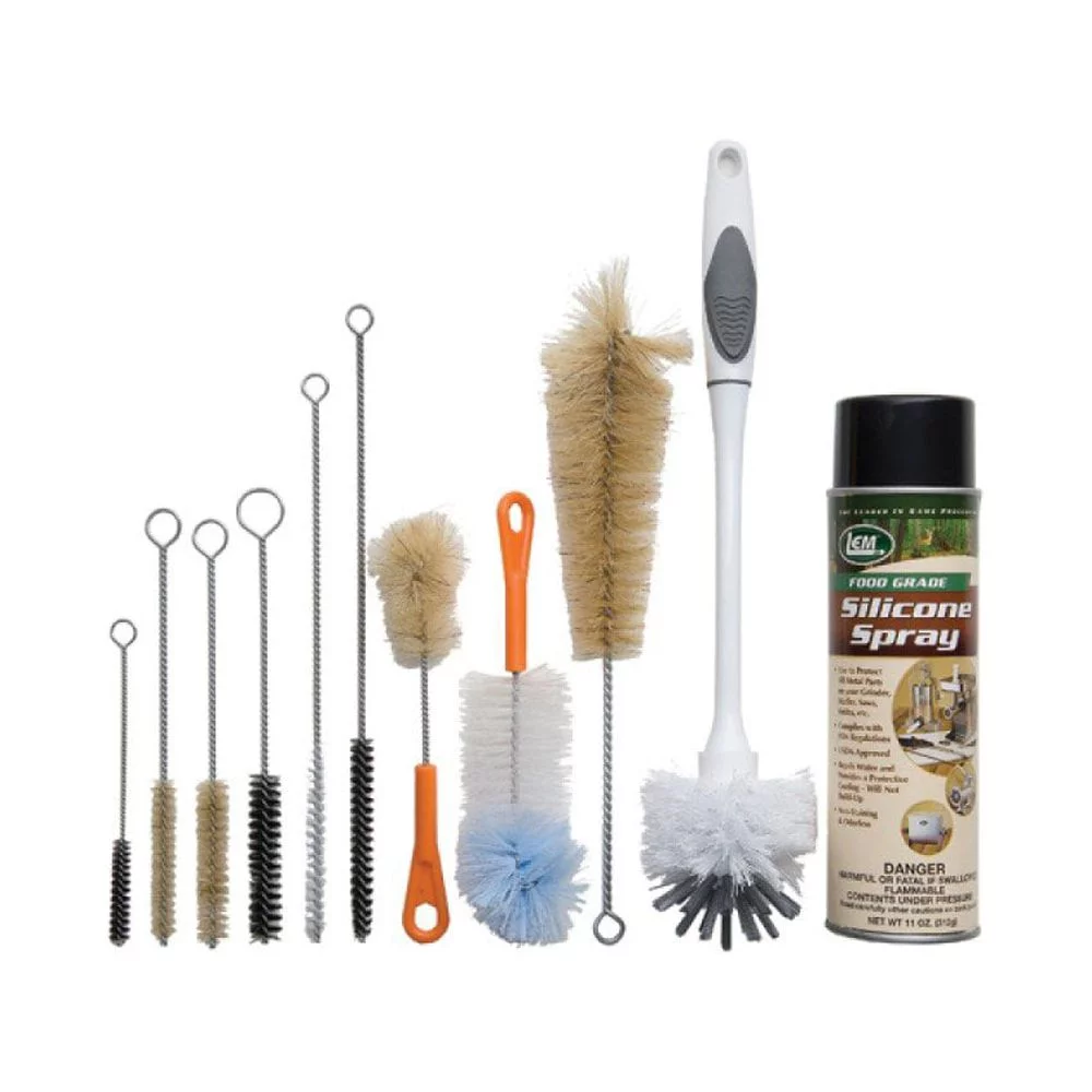 LEM Dual Grind #22 Big Bite Meat Grinder + 11pc Grinder Cleaning Kit