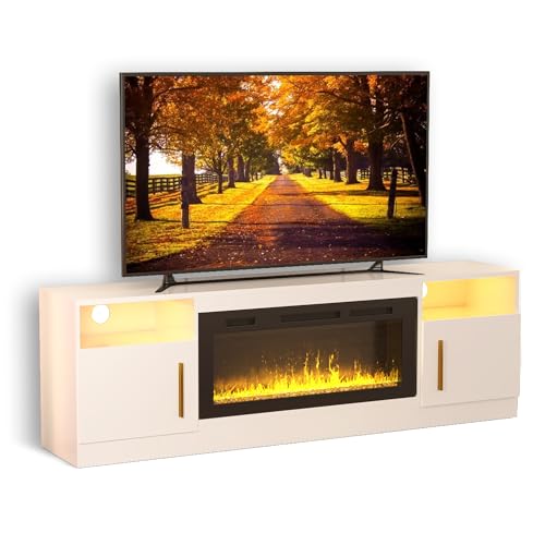 TV Stand with Fireplace, 36