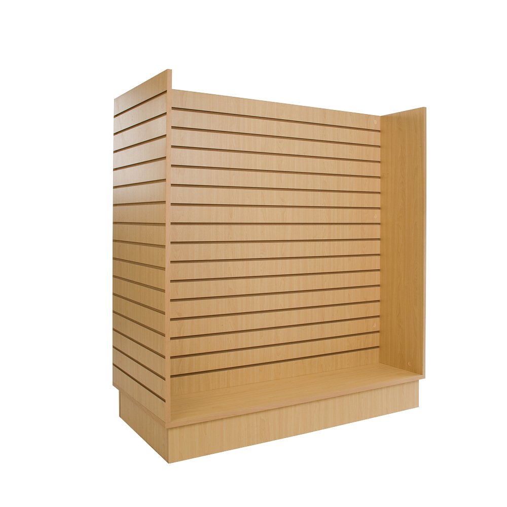 Econoco Commercial Maple Gondola Slatwall Merchandiser, 49.5