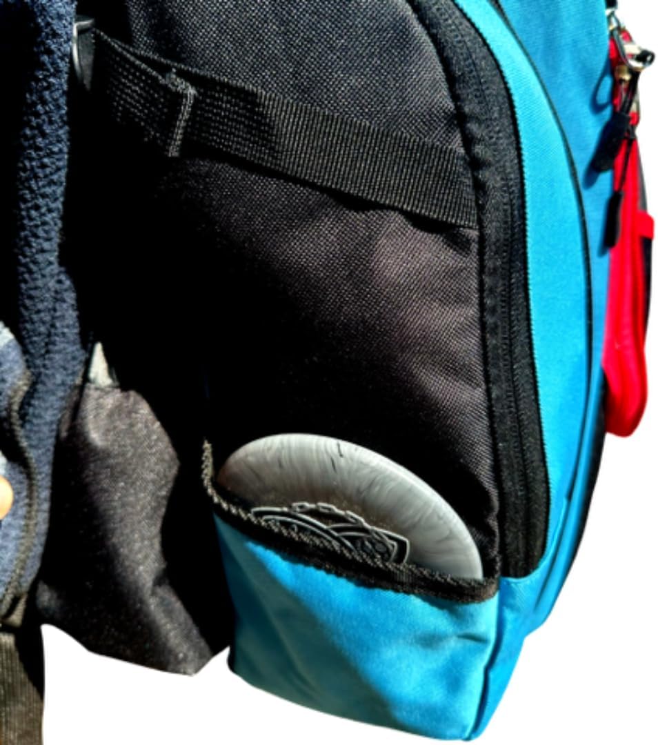 Discology Disc Golf OG V3 Disc Golf Bag | 26+ Disc Capacity | Premium Disc Golf Backpack Bag | Tough, Durable Design | 2 Large Top and Side Compartments | Top Patch Panel with Two Patchs Included