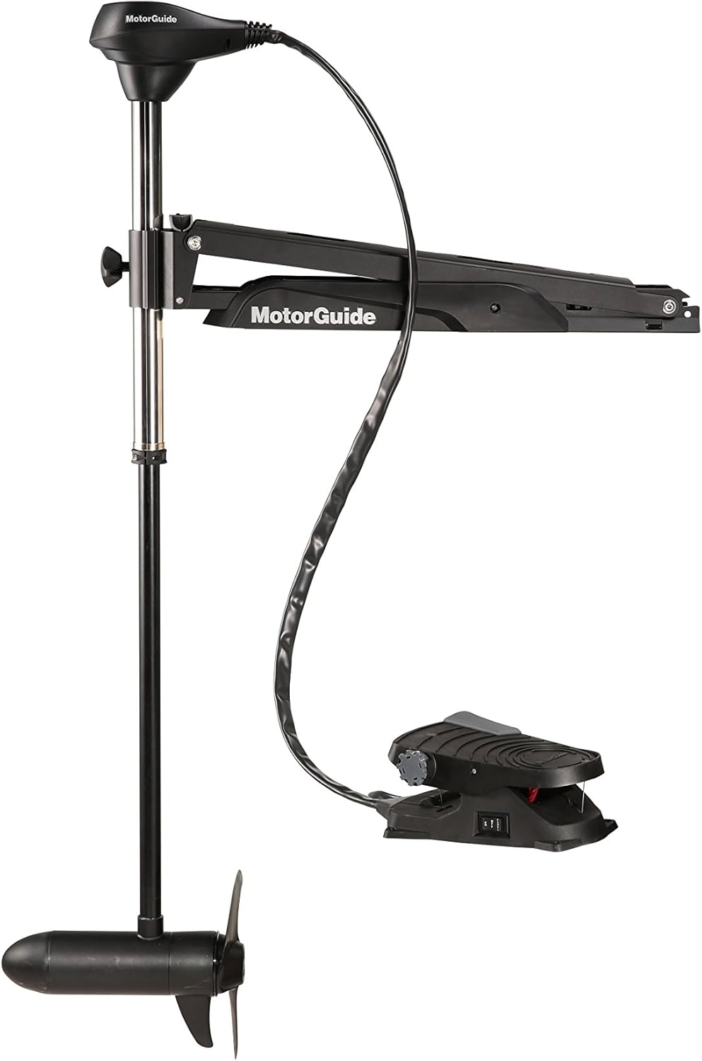 MotorGuide 940200090 X3 Freshwater Bow Mount Trolling Motor — Cable Steer, Foot-Control — 45-Inch Shaft, 55-Pound Peak Thrust