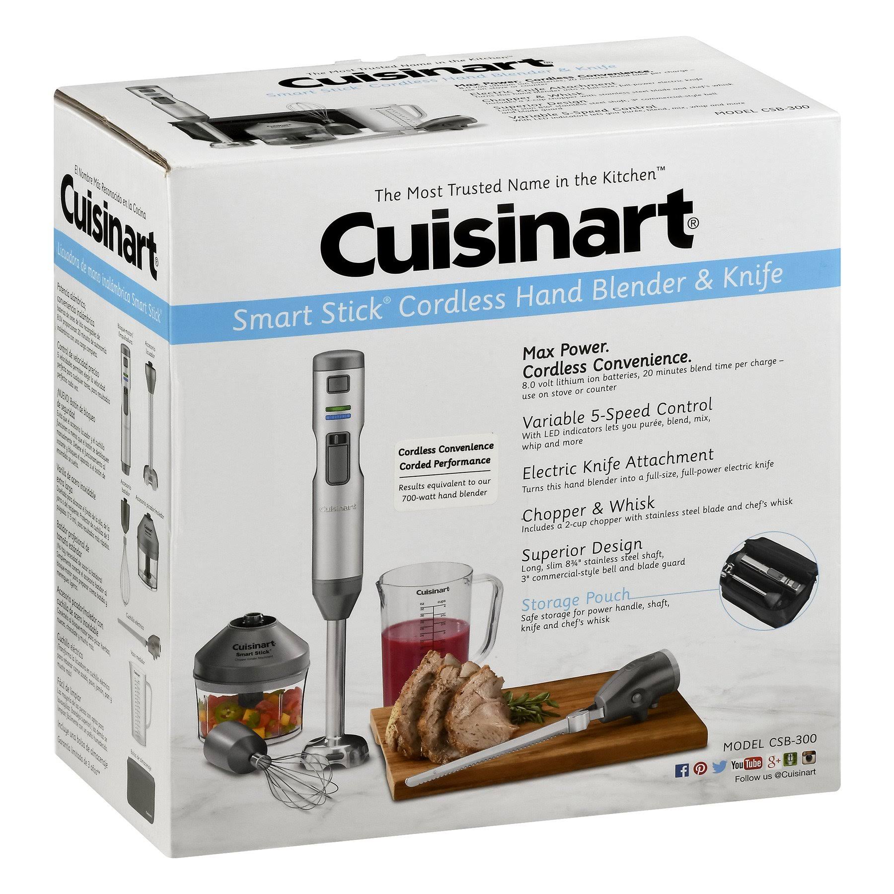 Cuisinart Smart Stick CSB-300 Hand Blender - Stainless Steel
