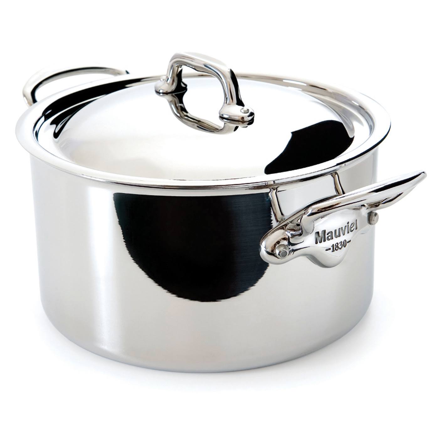 Mauviel M&Cook Stainless Steel Stewpan with Lid, 9.1 Quart