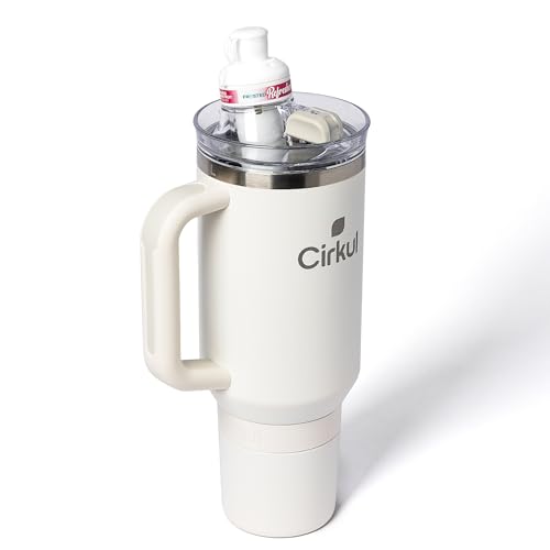 Cirkul 40oz. Carbon Stainless Steel Tumbler with Handle, All-Day StrawSip™, Double-Wall Insulated