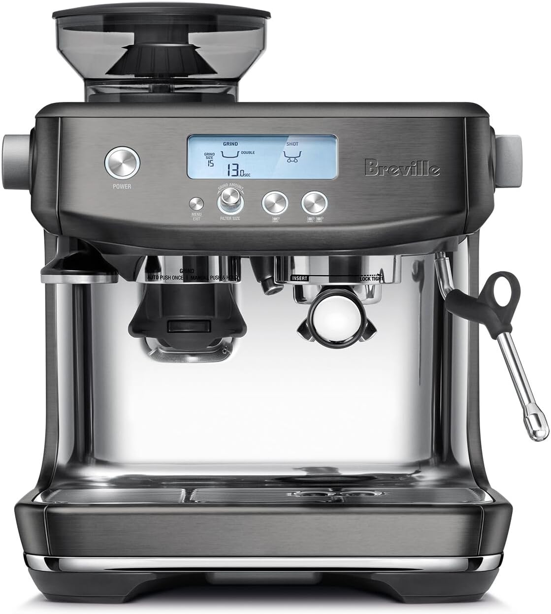 Breville Barista Pro Espresso Machine, Black Stainless