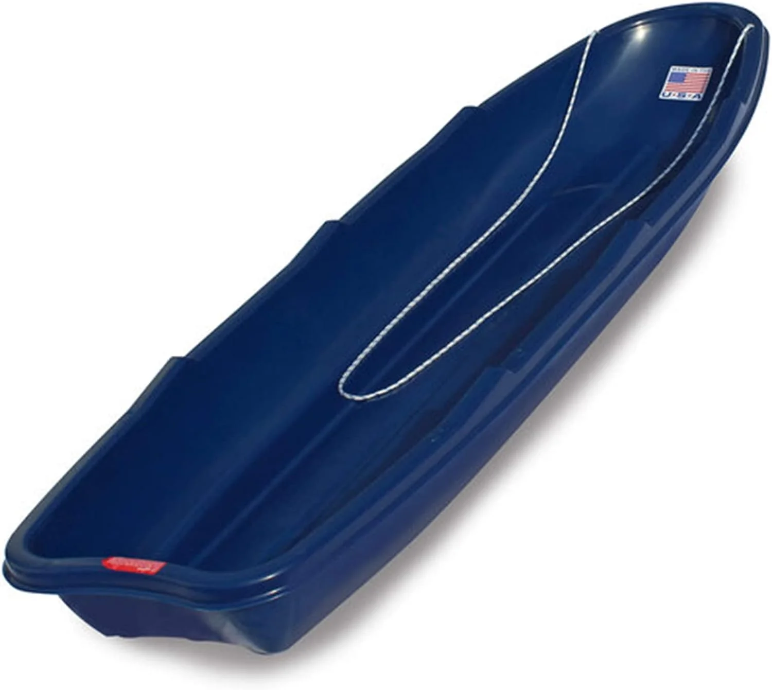 Winter Trek Large Pull Sled for Adults. Plastic Toboggan for Snow Sledding, Ice Fishing, Work, Blue, 66 x 20 x 6 inches - Curated Treasures Market